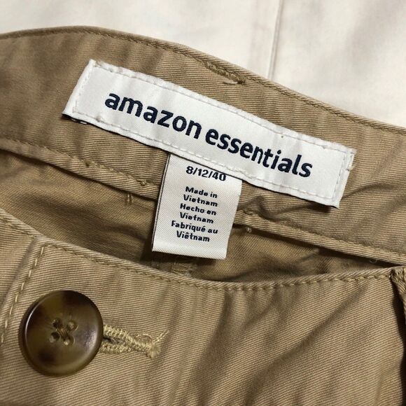 Womens Amazon Essentials Khaki Pants Size 8 - Picture 9 of 9